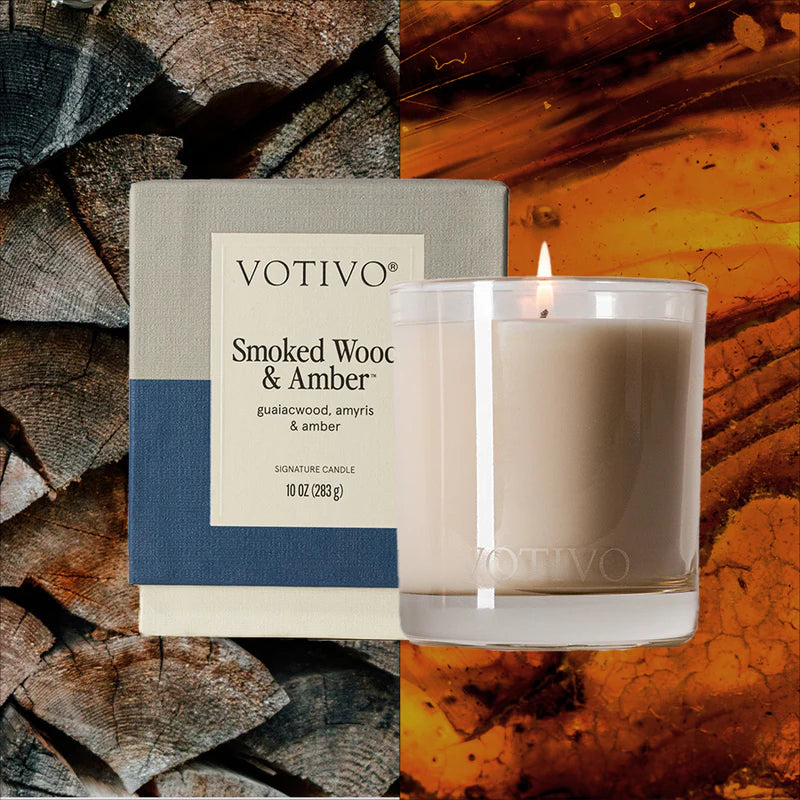 10 oz. Smoked Wood & Amber Signature Candle